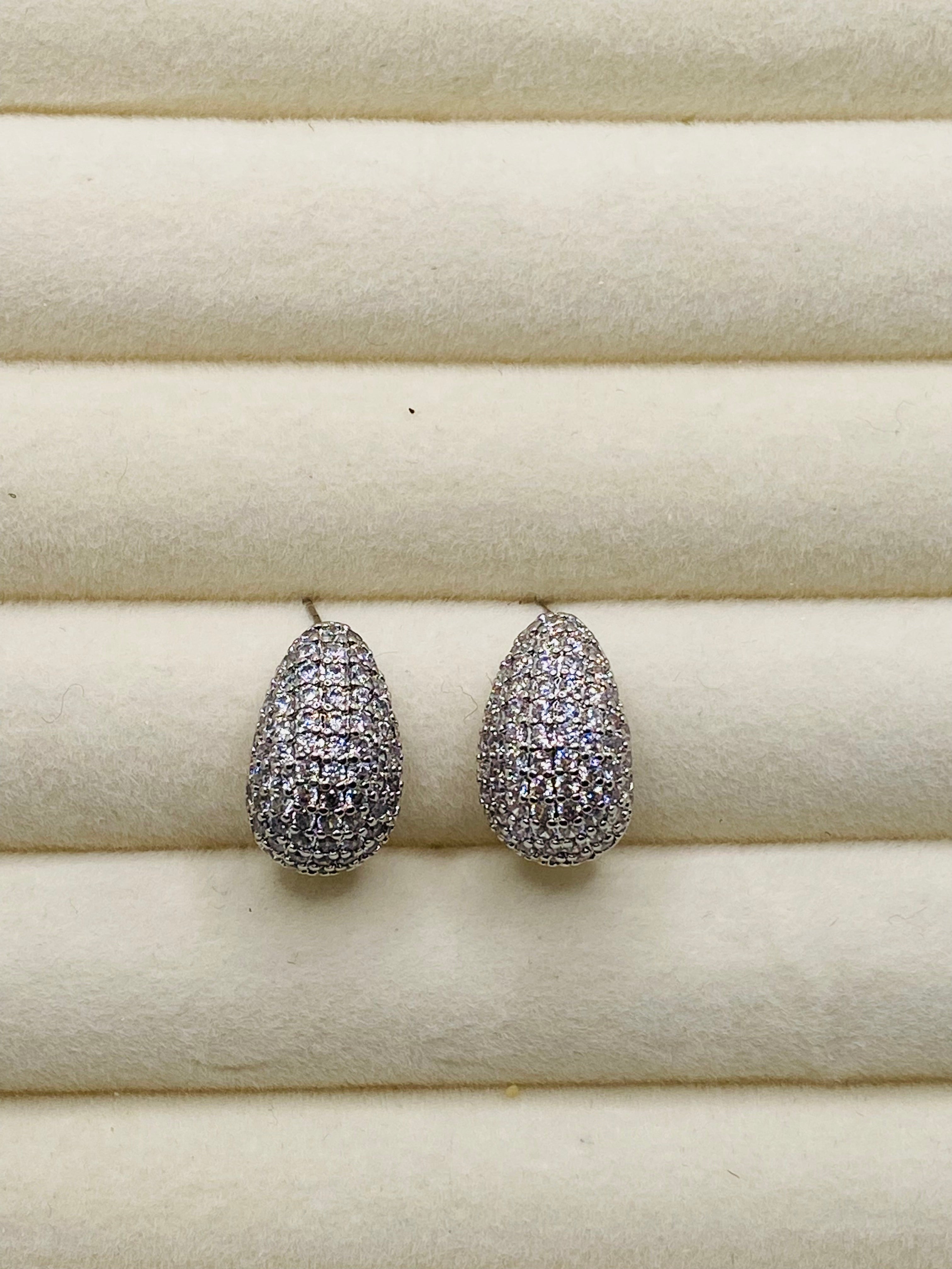 The Icy Teardrop Studs