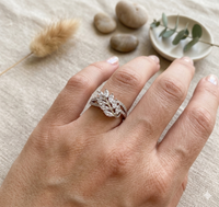 Crystal Flora Statement Ring(Adjustable Size)
