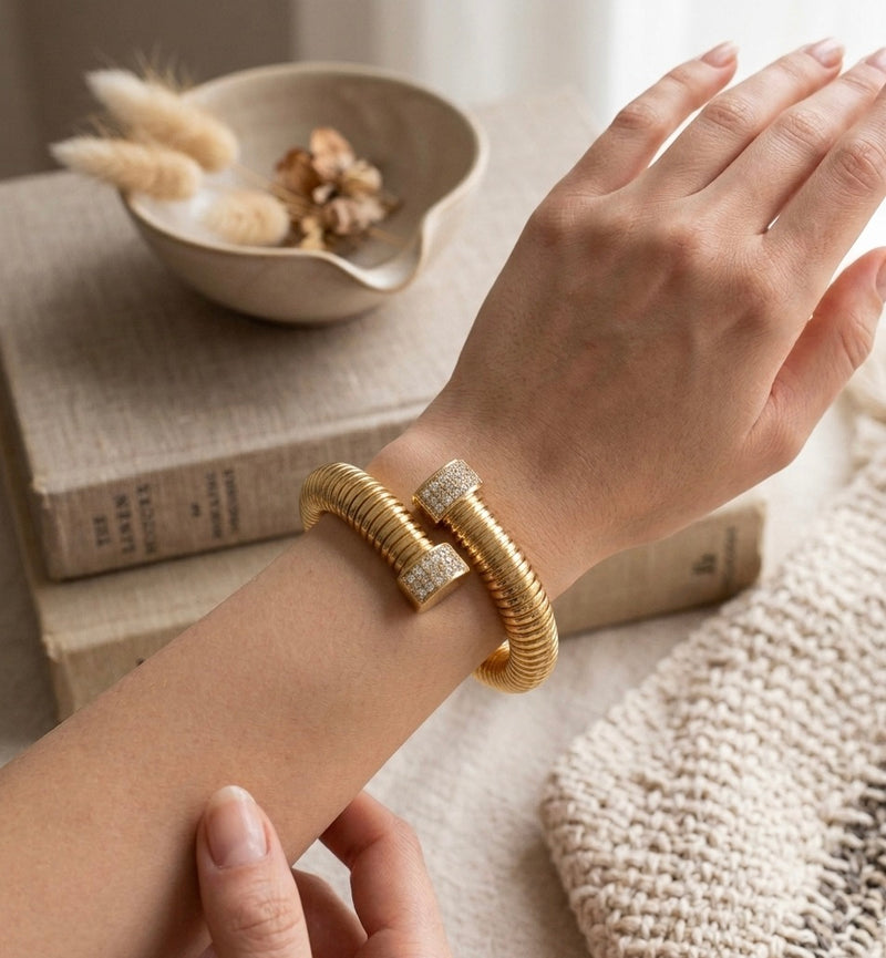 The Twisted Taper Bangle