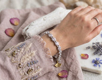 Lunar Halo Tennis Link Bracelet