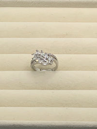 Crystal Flora Statement Ring