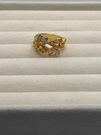 The Gilded Marquise & Baguette Cluster Ring