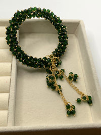 The Emerald Cascade Gajra Bangle