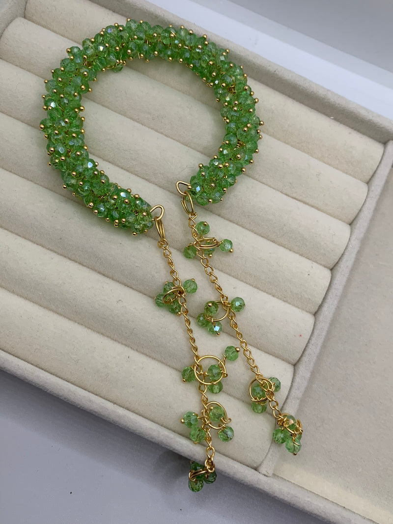 the Cascade Gajra bangle (green)