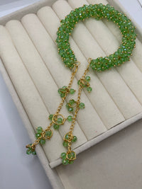 the Cascade Gajra bangle (green)