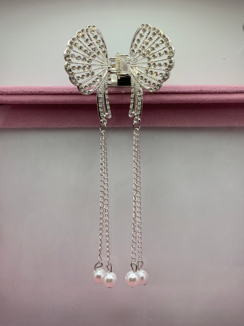 Butterfly Tassel Claw(silver)