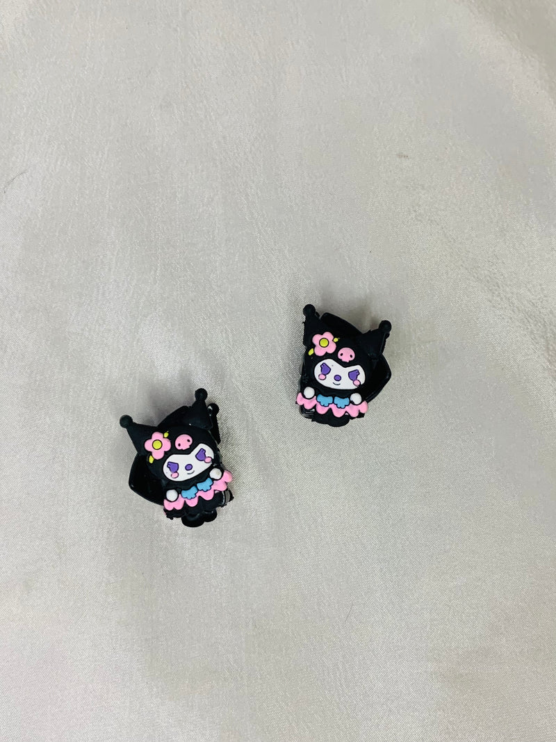 The Kawaii Crown Clips(black)