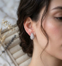 The Icy Teardrop Studs